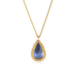 Amáli Tanzanite Petite Teardrop Pendant Necklace