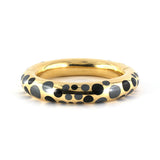 Tiffany Black Jade & Hematite Hinged Bangle