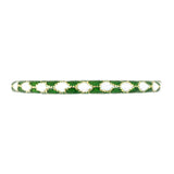 Tiffany Green & White Enamel Bangle