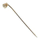 Victorian Diamond Basket Tulip Stick Pin