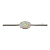 Edwardian Opal Bezel-Set Bar Pin