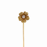 Victorian Diamond Flower Stick Pin
