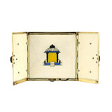 Art Deco Diamond & Enamel Compact Mirror