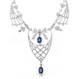 Sapphire & Diamond Festoon Necklace