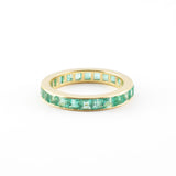 Emerald Channel-Set Eternity Ring