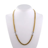 Italian Gold Curb Link Necklace