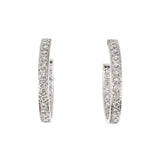 Diamond Hoop Earrings