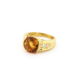 Tiffany Citrine & Diamond Engagement Ring