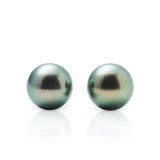 12mm Gray Tahitian Pearl Earrings