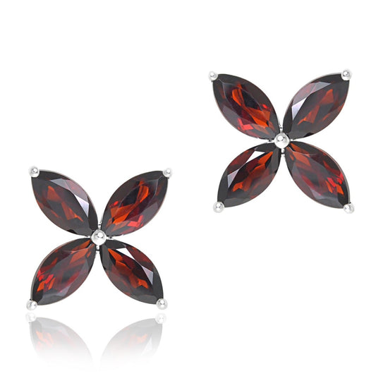 Gump's Signature Stella Earrings in Garnet