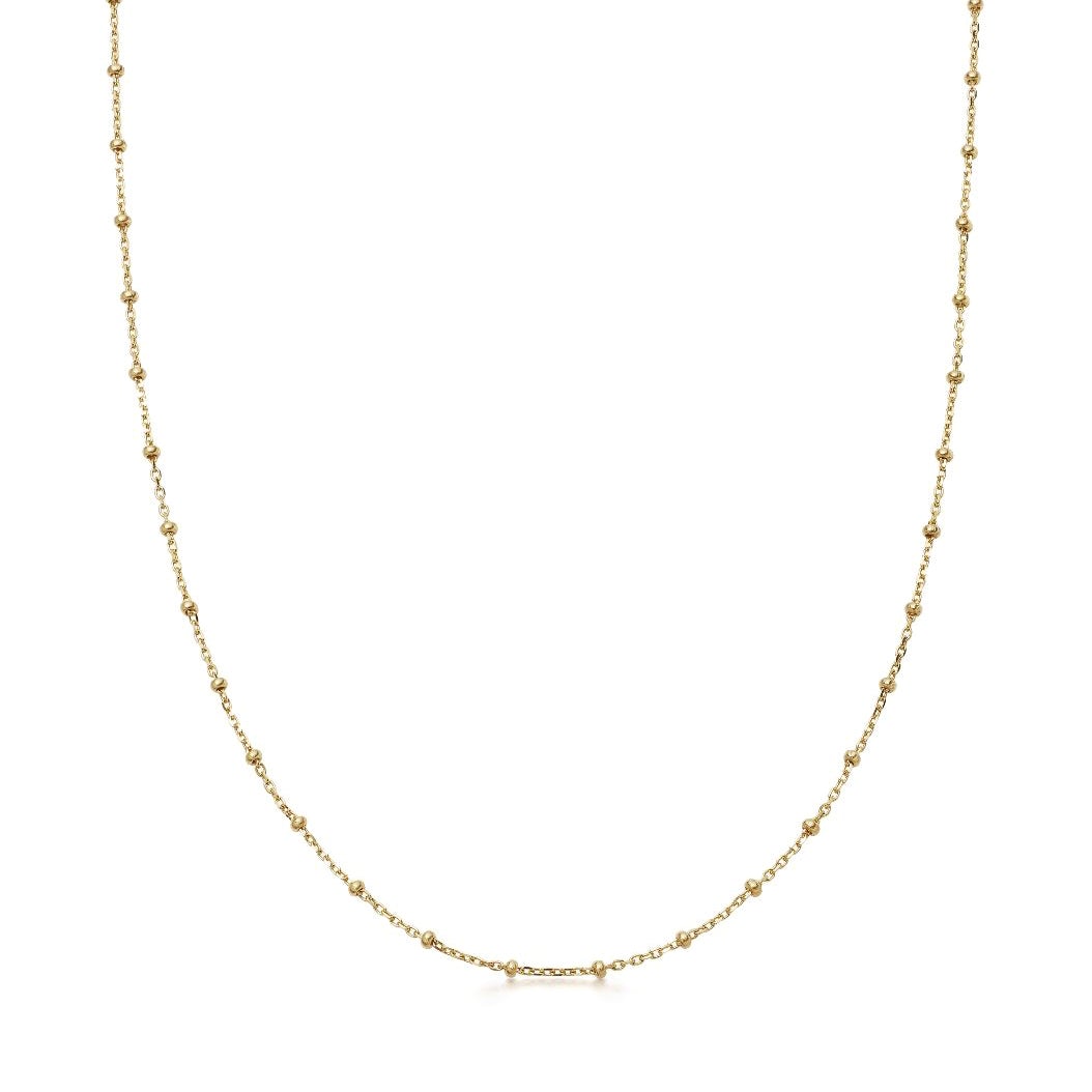 Loquet London Gold Spherical Chain, 32 Inch