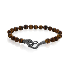 Anthony Lent Tiger's Eye Serpent Bracelet