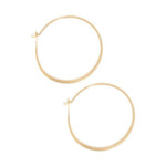 Melissa Joy Manning Round Gold Hoop Earrings