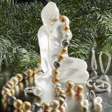 White Gold Chelsea Earrings in South Sea Pearls & Diamonds