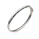 White Gold Diamond Galaxy Bangle