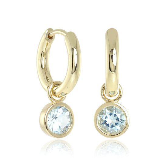 Gump's Signature Droplet Earrings in Aquamarine