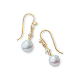 Belgravia Earrings in Blue Akoya Pearls & Diamonds