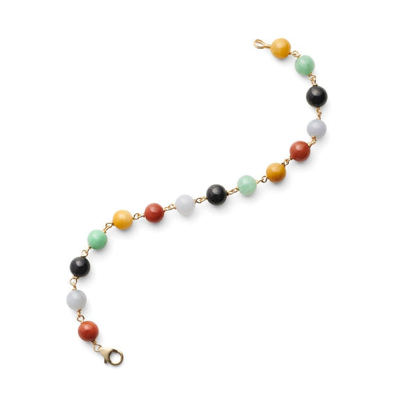 Gump's Signature Multicolor Jade Bracelet