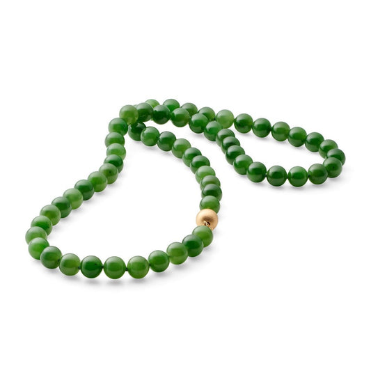 Gump's Signature Green Nephrite Jade Long Necklace