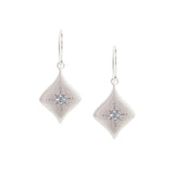 Aquamarine Silver Nights Earrings