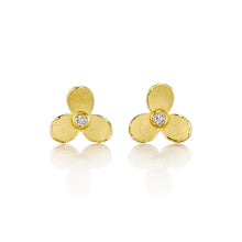 Barbara Heinrich Trillium & Diamond Stud Earrings