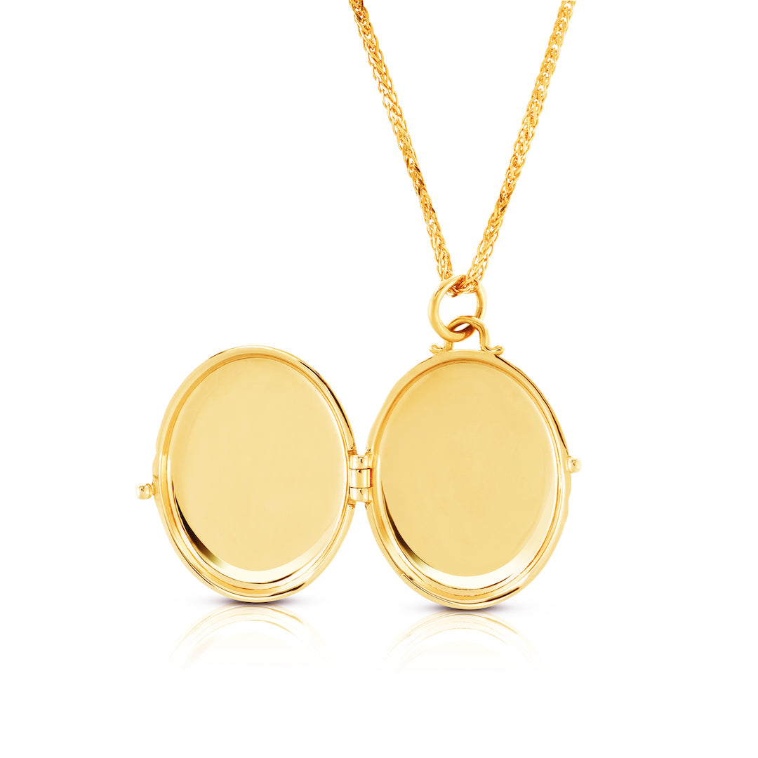 Yellow Gold Etoile Locket Necklace