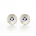 Adel Chefridi Four-Star Wave Sapphire Earrings