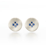 Adel Chefridi Four-Star Wave Sapphire Earrings