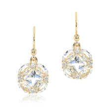 Gump's Signature Quadrille Earrings in White Topaz & Diamonds