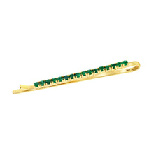 Carbon & Hyde Emerald & Yellow Gold Hair Pin