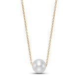 Floating White Pearl Necklace