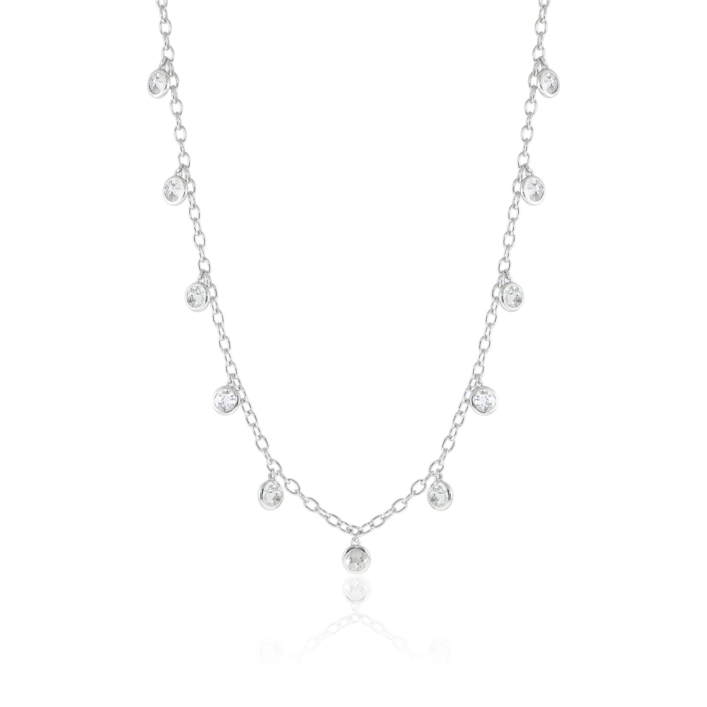 Gump's Signature White Topaz Dewdrops Necklace