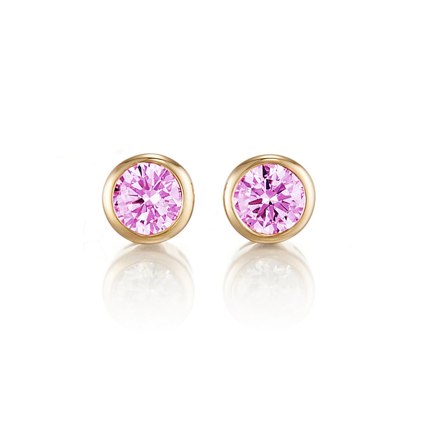 Gump's Signature Mini Dot Earrings in Pink Sapphires