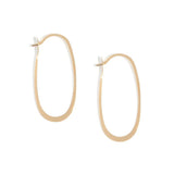 Gold Teardrop Hoop Earrings