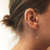 Gold Teardrop Hoop Earrings
