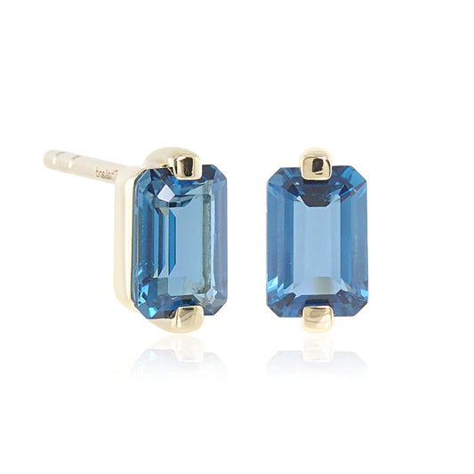 Jackie Earrings in London Blue Topaz