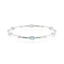 Gump's Signature Swiss Blue & White Topaz Stacking Bangle