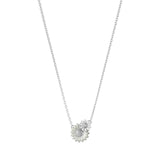 Layered Daisy Pendant Necklace