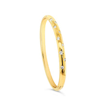 Yellow Gold Diamond Galaxy Bangle