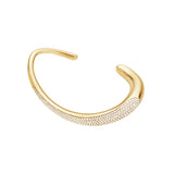 Georg Jensen Diamond & Gold Offspring Bangle