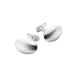 Classic Oval Cufflinks, Silver