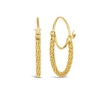 Amáli Small Woven Hoop Earrings