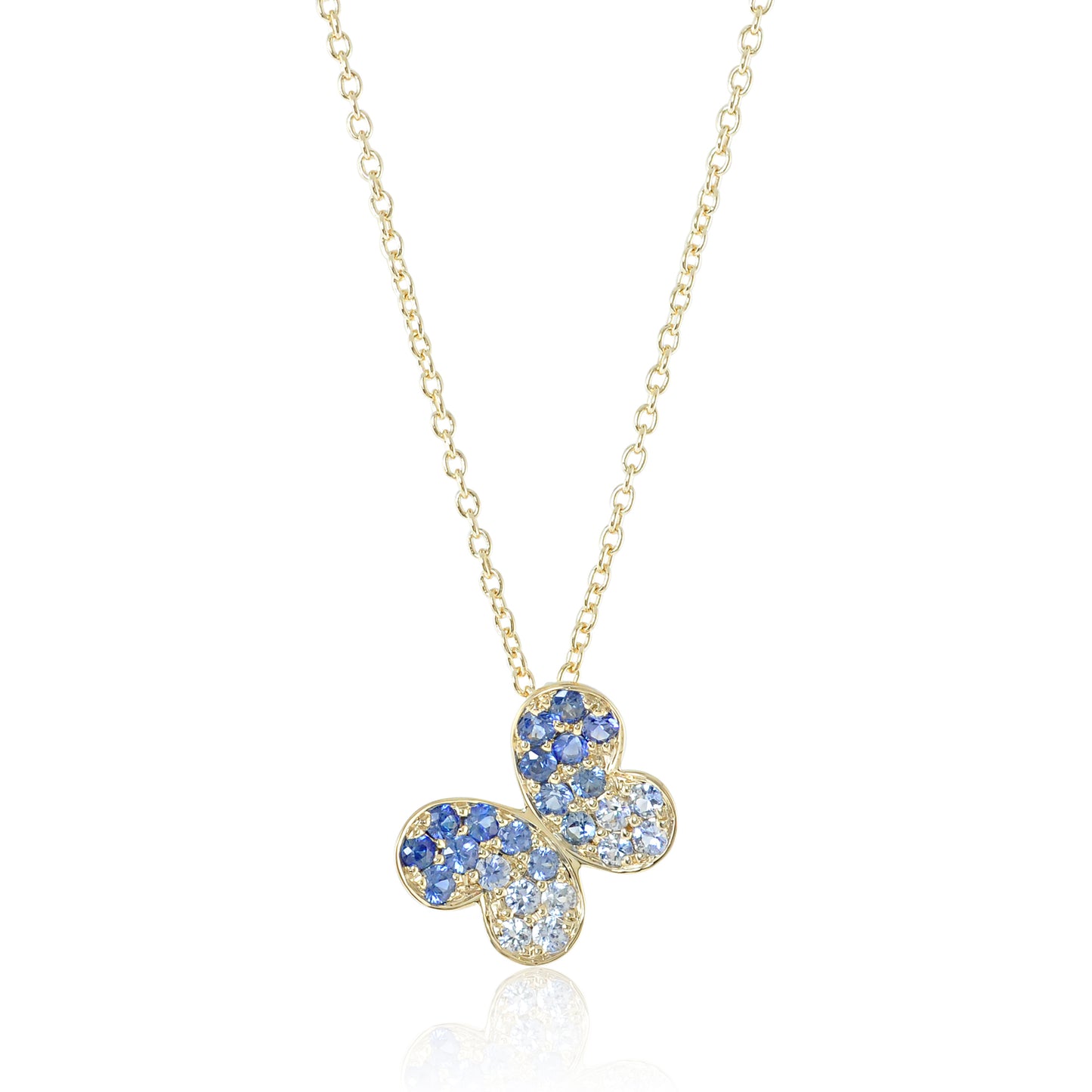 Gump's Signature Sapphire Butterfly Pendant Necklace