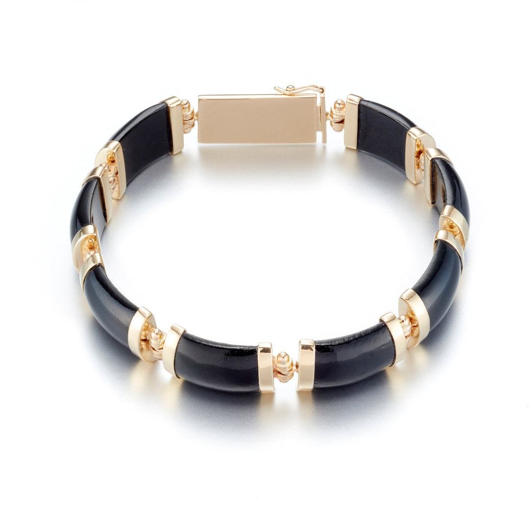 Gump's Signature Josephine Bracelet in Black Nephrite Jade