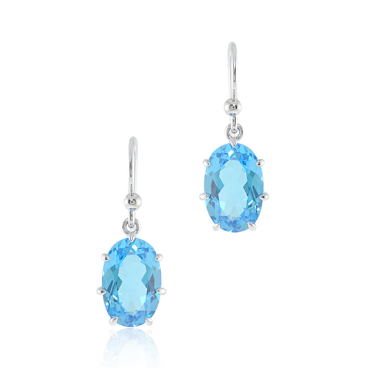 Gump's Signature Ashley Earrings in Swiss Blue Topaz