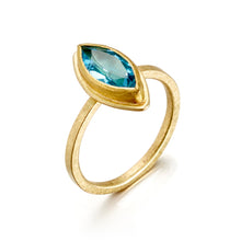 Petra Class Marquis Blue Topaz Ring