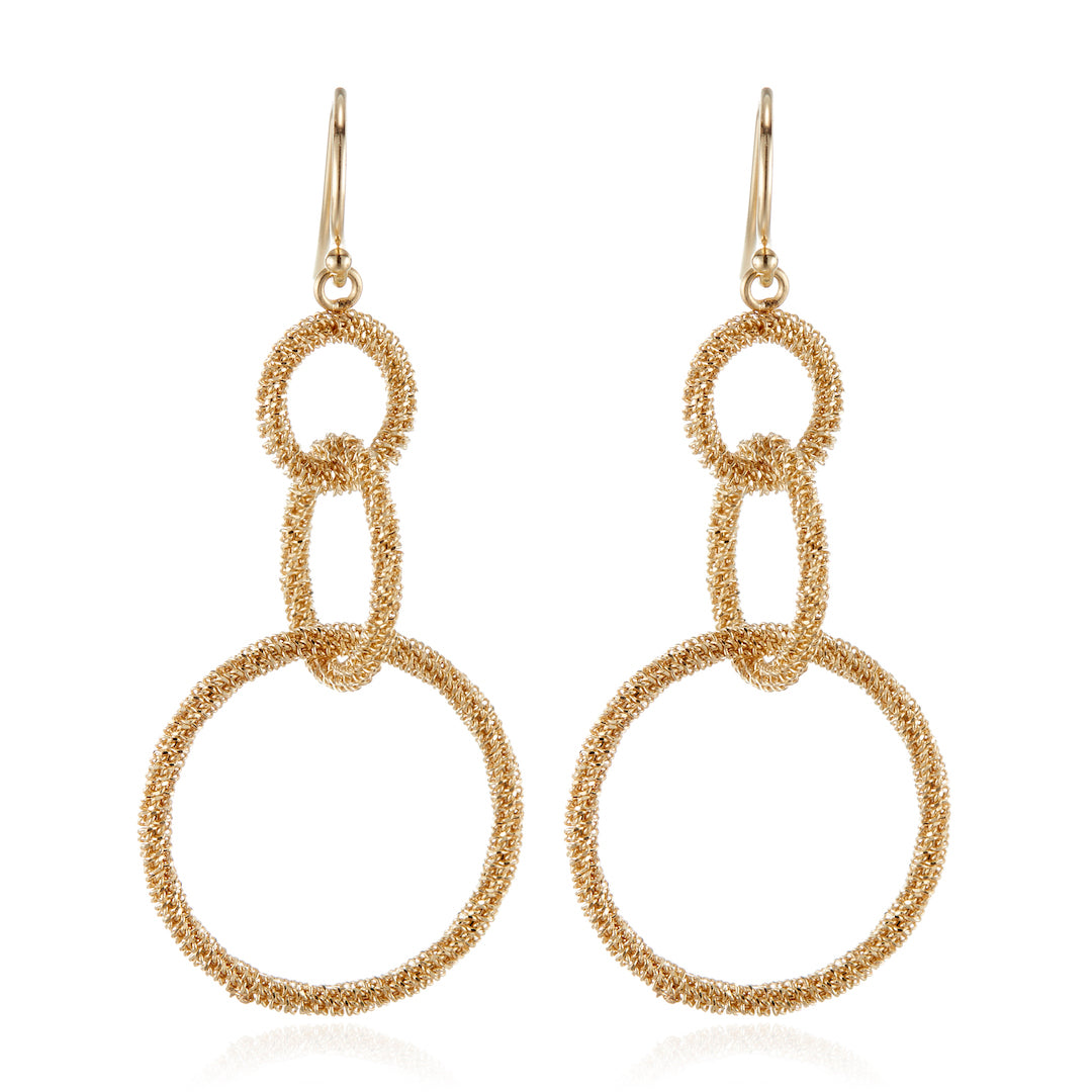 Amáli Petite Circle Stardust Earrings
