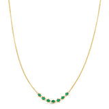 Petite Emerald Textile Necklace