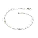 Gump's Signature White Gold Triplets Bracelet in Diamonds - 7 "L