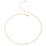Gump's Signature Emerald Station Necklace